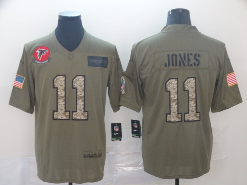 Men's Atlanta Falcons Julio Jones #11 Brown Alternate Jersey